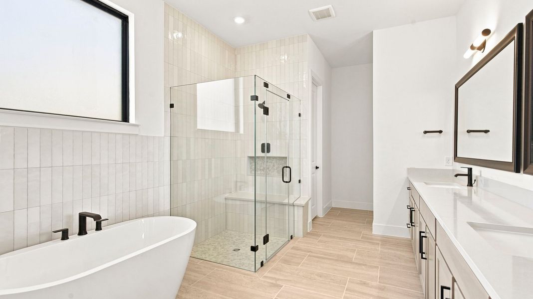 Furnished interior view inside a new home in Friendswood Trails 70' Homesites, Friendswood (Image 14).
