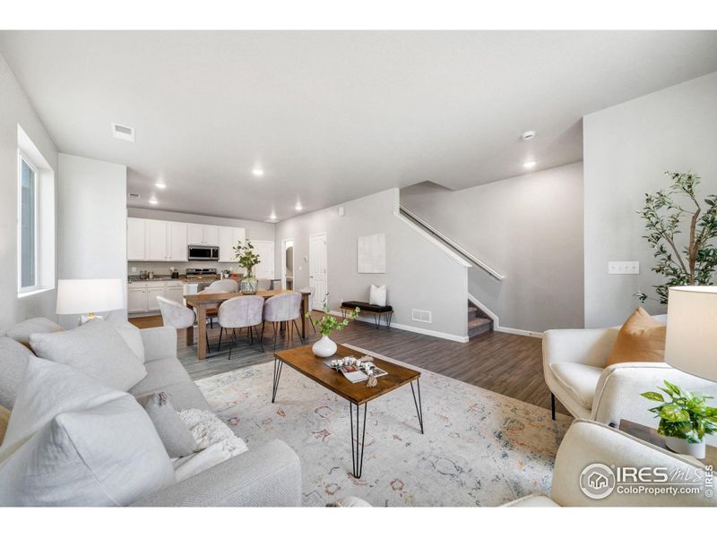 Furnished interior view inside a new home in Pintail Commons at Johnstown Village, Johnstown (Image 15).