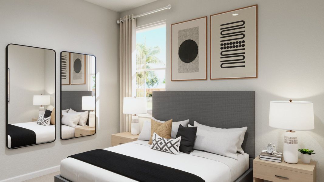 Representative furnished interior of a home built from the The Griffith by Legend Homes in Ridgeland Hills, Willis (Image 12).