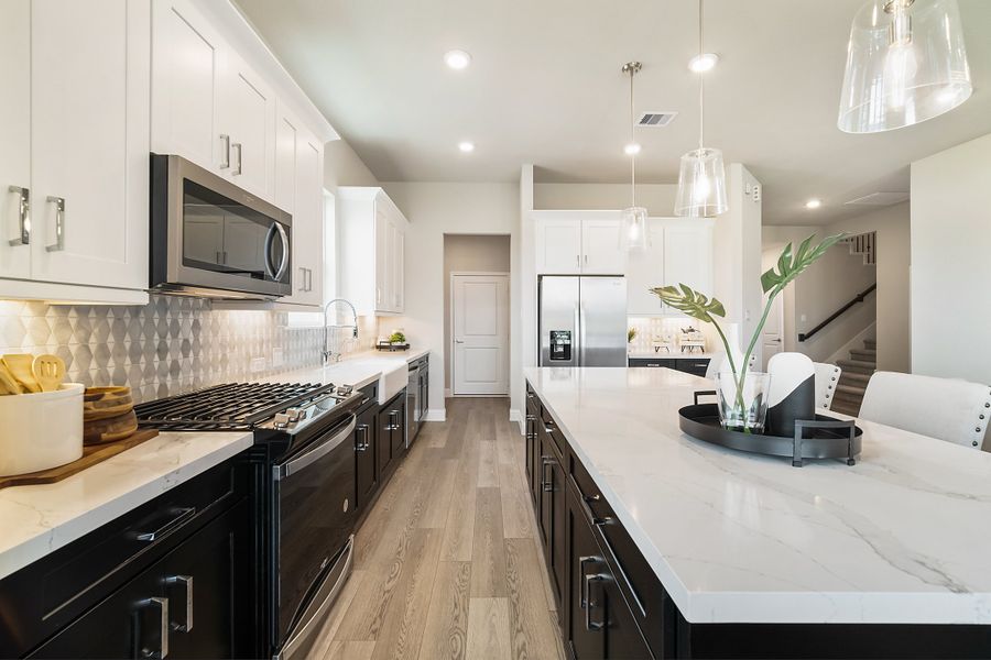 Representative furnished interior of a home built from the Prosperity by Beazer Homes in The Highlands, Porter (Image 5).