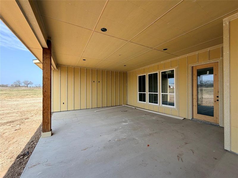 Exterior details and patio area of a home in Oak Water Ranch, Granbury (Image 5). Exterior details and patio area of a home in Oak Water Ranch, Granbury (Image 5).