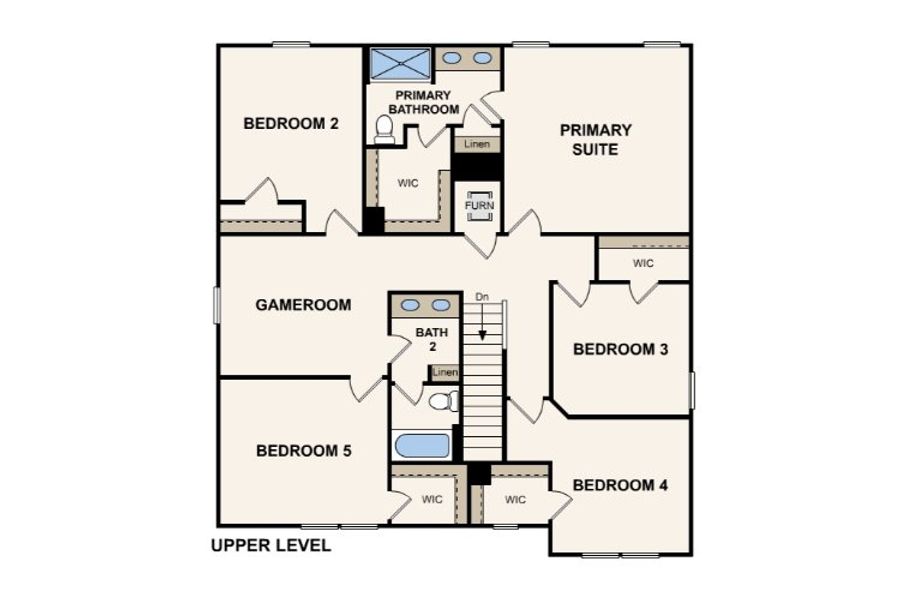 2D floor plan layout for the Granby by Century Complete in Cates Bay Crossing, Conway, SC (Image 3). 2D floor plan layout for the Granby by Century Complete in Cates Bay Crossing, Conway, SC (Image 3).