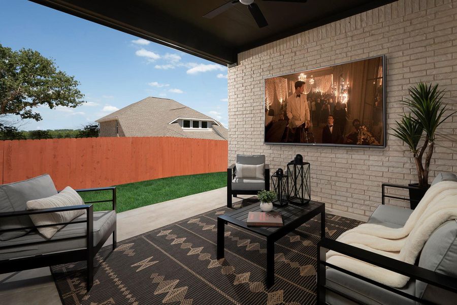 Rear Covered Patio - Representative Photo