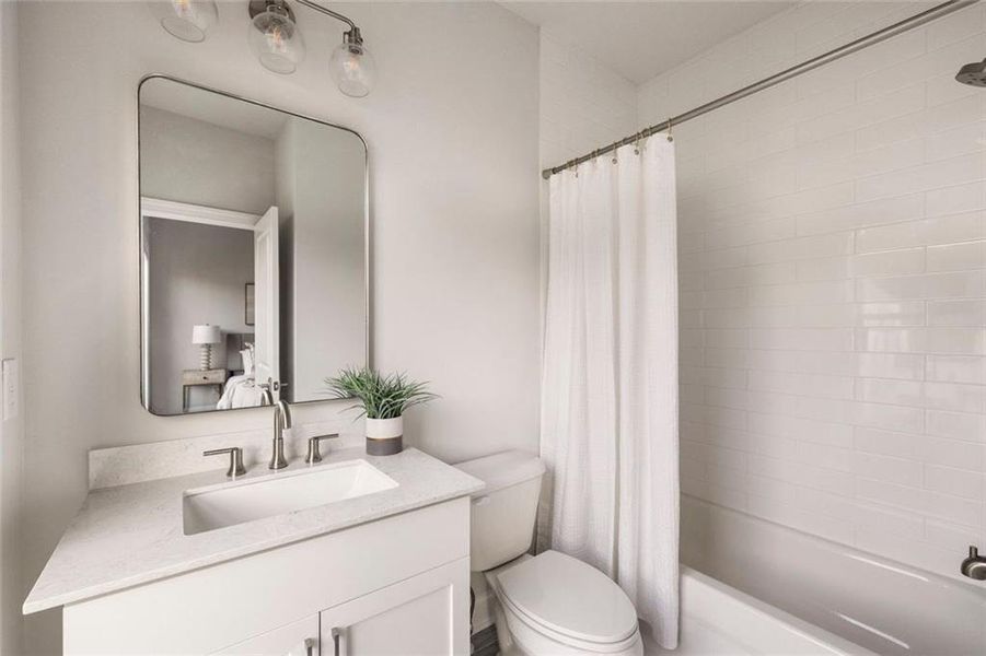 Furnished interior view inside a new home in Towns on Thompson, Alpharetta (Image 21).