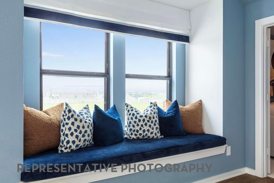 Furnished interior view inside a new home in Pomona, Manvel (Image 38).