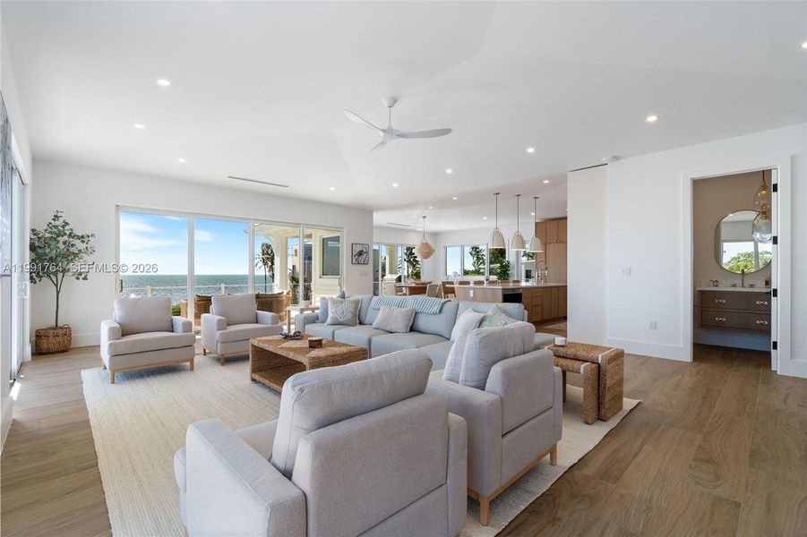Furnished interior view inside a new home in , Key Largo (Image 10).