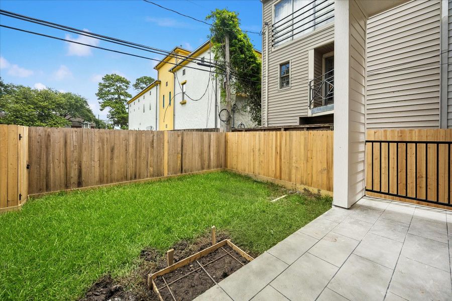 Exterior details and patio area of a home in , Houston (Image 3). Exterior details and patio area of a home in , Houston (Image 3).