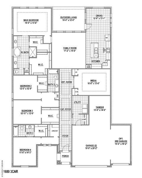 Plan 1680 1st Floor (4C) Plan 1680 1st Floor (4C)