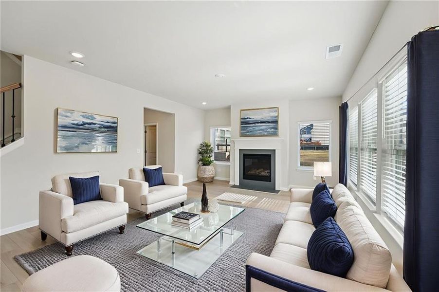 Furnished interior view inside a new home in Westmont Preserve, Powder Springs (Image 12).