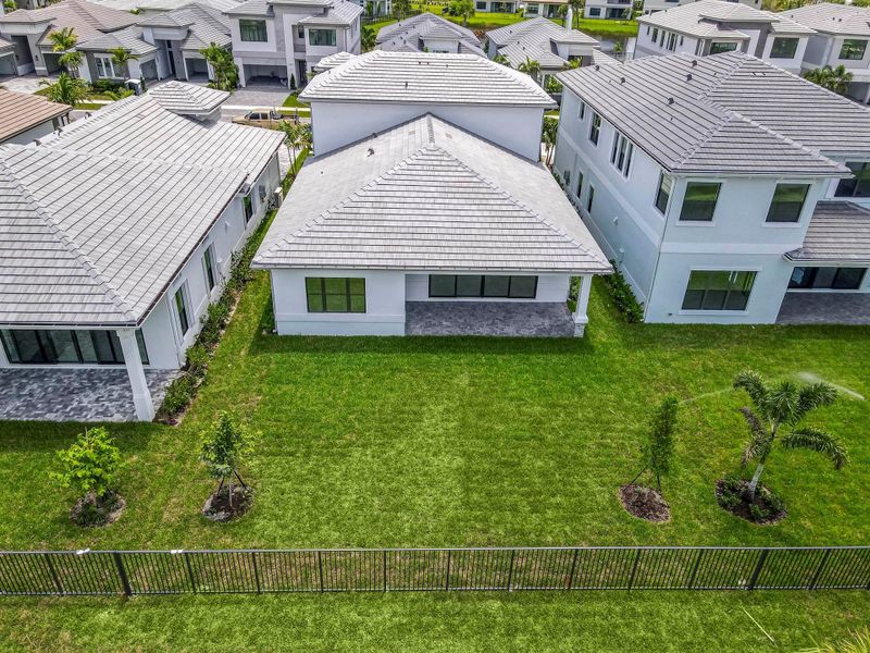 Exterior details and patio area of a home in Apex at Avenir, Palm Beach Gardens (Image 26). Exterior details and patio area of a home in Apex at Avenir, Palm Beach Gardens (Image 26).