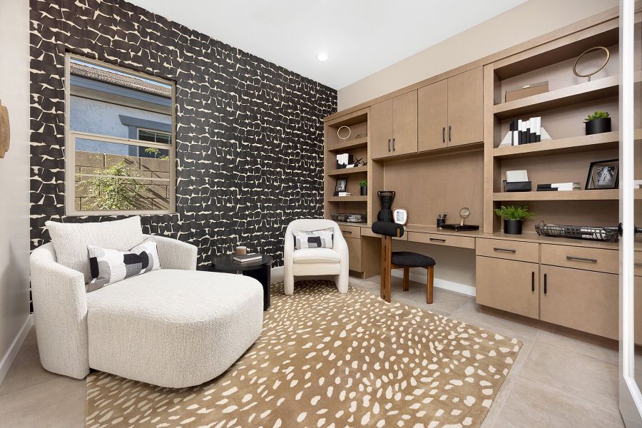 Representative furnished interior of a home built from the Lilac by Mattamy Homes in White Tank Vistas, Waddell (Image 16).
