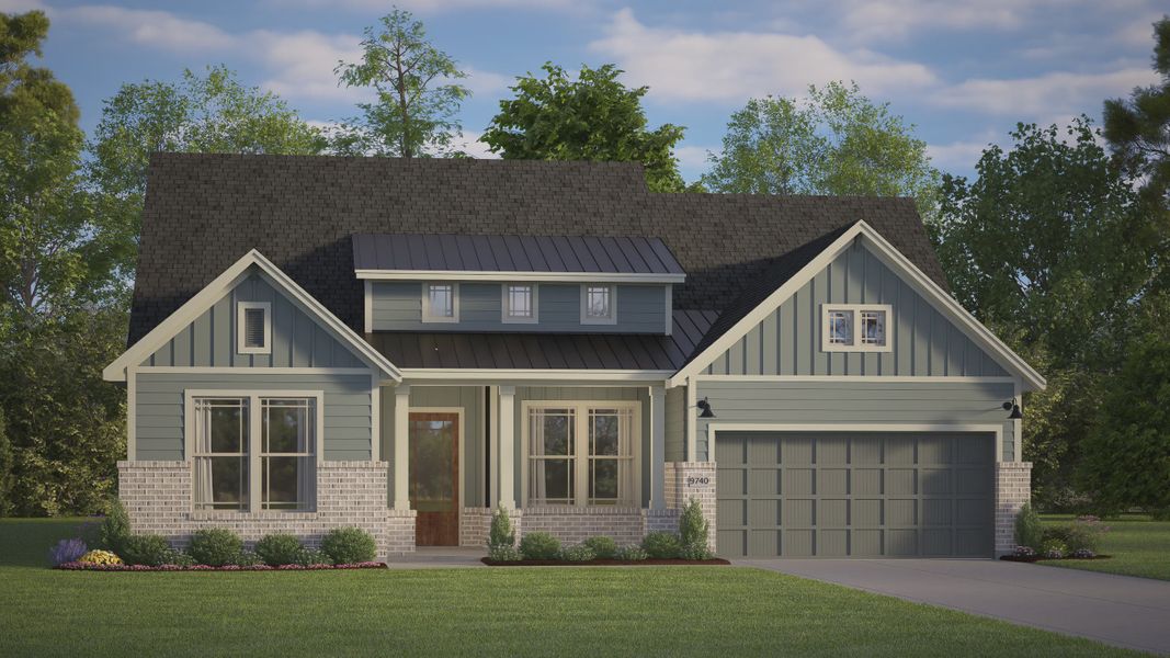 Representative exterior photo of a completed home built from the Malibu by Chesmar Homes in Briarley, Montgomery, TX (Image 12). Representative exterior photo of a completed home built from the Malibu by Chesmar Homes in Briarley, Montgomery, TX (Image 12).