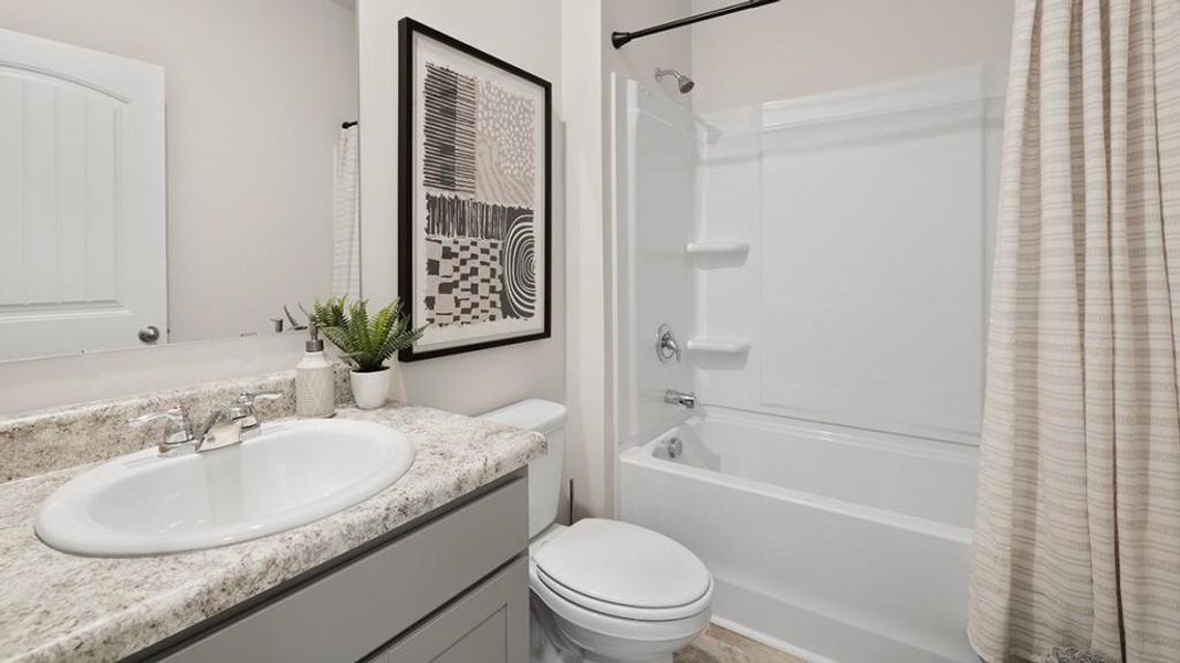 Furnished interior view inside a new home in Creekview, Atlanta (Image 25). Furnished interior view inside a new home in Creekview, Atlanta (Image 25).