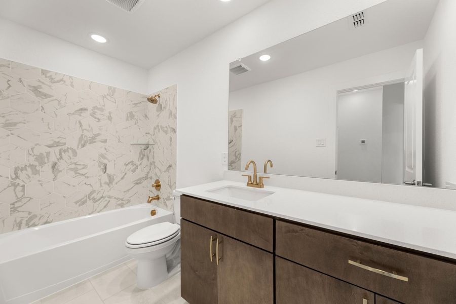 Furnished interior view inside a new home in Union Park, Little Elm (Image 8).