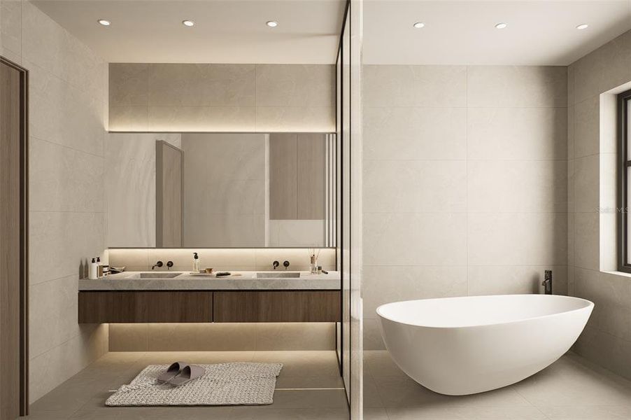 Furnished interior view inside a new home in , St. Petersburg (Image 11).