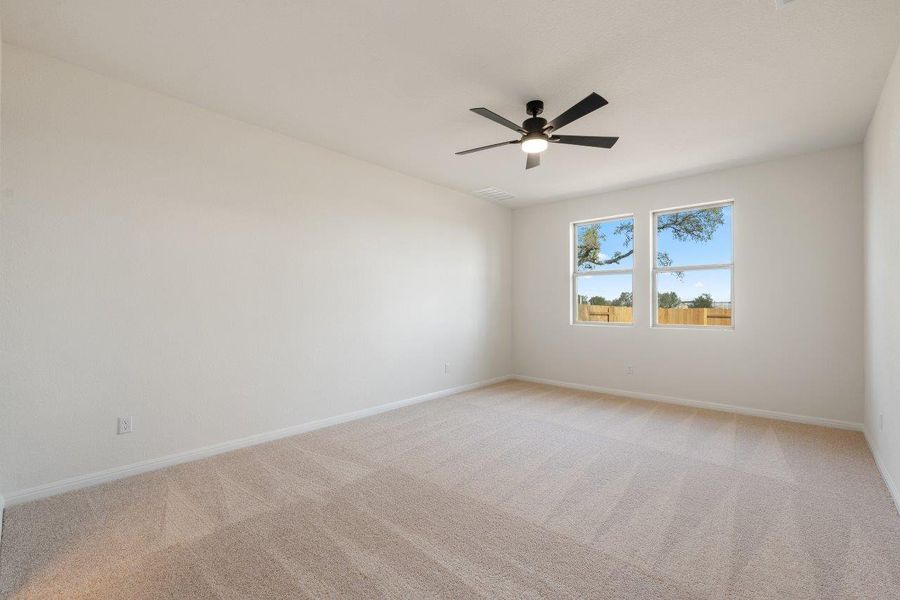 Spacious, unfurnished interior of a new home in The Colony, Bastrop (Image 38). Spacious, unfurnished interior of a new home in The Colony, Bastrop (Image 38).