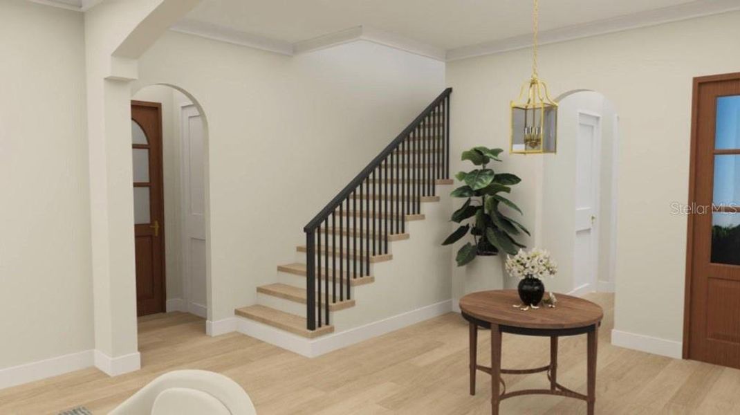 Furnished interior view inside a new home in , Orlando (Image 6). Furnished interior view inside a new home in , Orlando (Image 6).