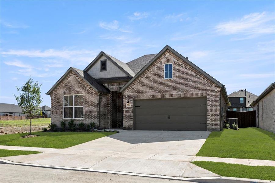 Front exterior of a new home in Creekside, Royse City, TX, highlighting curb appeal (Image 20).