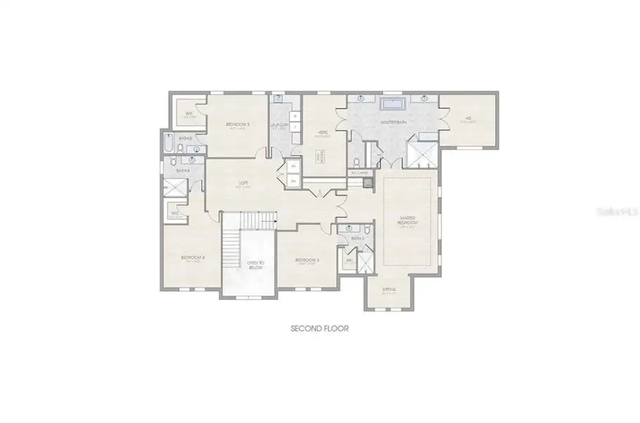2D floor plan layout of this home in , Tampa, FL (Image 4).