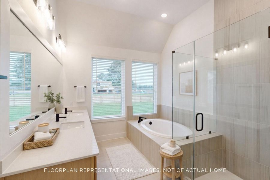 Furnished interior view inside a new home in Sorella, Tomball (Image 10).