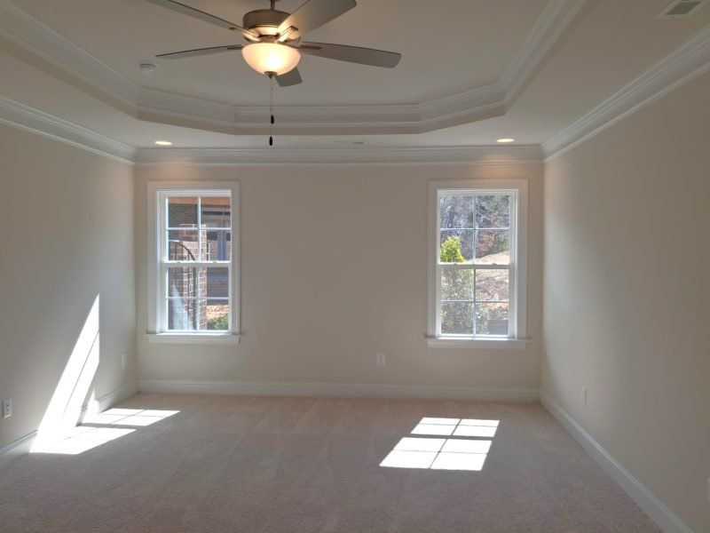 Spacious, unfurnished interior of a new home in Weybridge, Burlington (Image 33). Spacious, unfurnished interior of a new home in Weybridge, Burlington (Image 33).