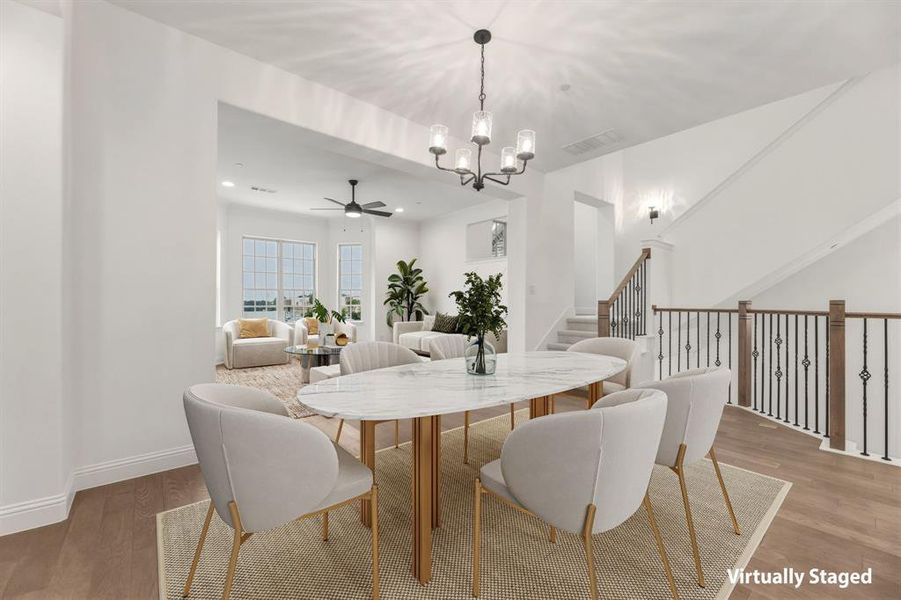 Furnished interior view inside a new home in , Lewisville (Image 7).