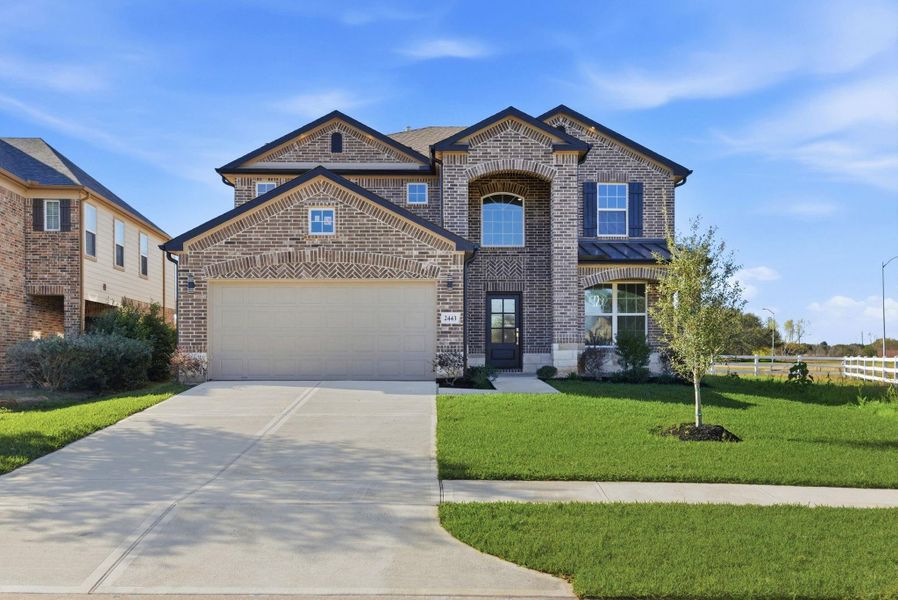 Front exterior of a new home in , Fresno, TX, highlighting curb appeal (Image 26).
