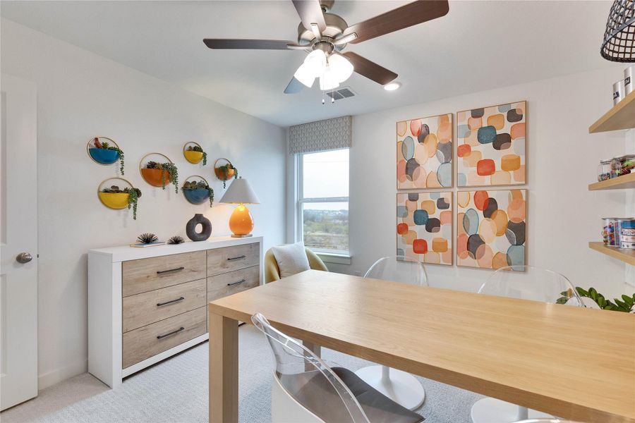 Furnished interior view inside a new home in Whisper South, San Marcos (Image 23).