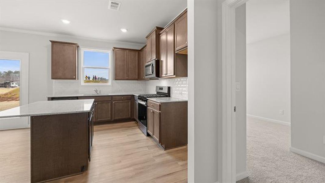 Furnished interior view inside a new home in , Dallas (Image 10).