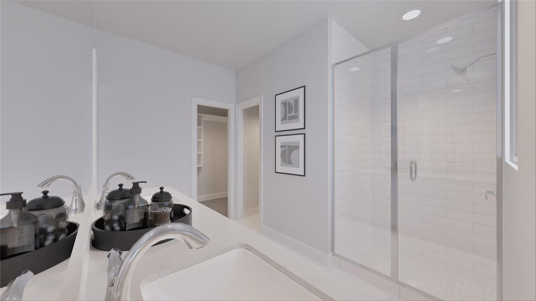 Furnished interior view inside a new home in Oakberry Trails, Waller (Image 15).