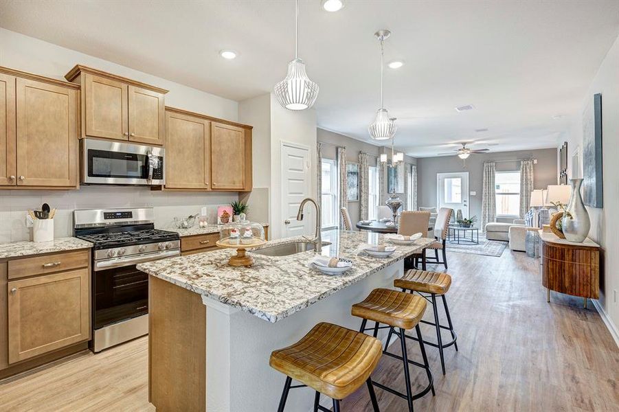 Furnished interior view inside a new home in , Crowley (Image 12).