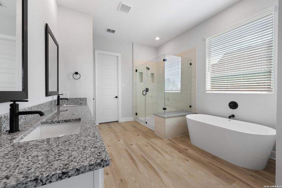 Furnished interior view inside a new home in Potranco West, Castroville (Image 6). Furnished interior view inside a new home in Potranco West, Castroville (Image 6).