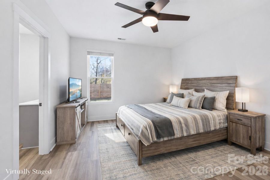 Virtually Staged - Main Level Primary Suite Virtually Staged - Main Level Primary Suite