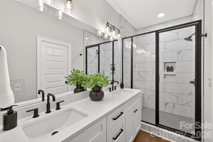 Furnished interior view inside a new home in , Charlotte (Image 27).