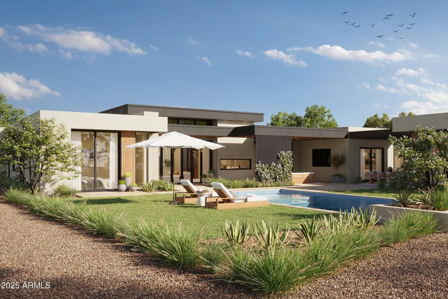 BACKYARD, POOL, & GUEST HOUSE