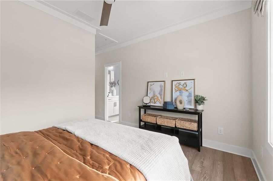 Furnished interior view inside a new home in Hillgrove Preserve, Powder Springs (Image 14).