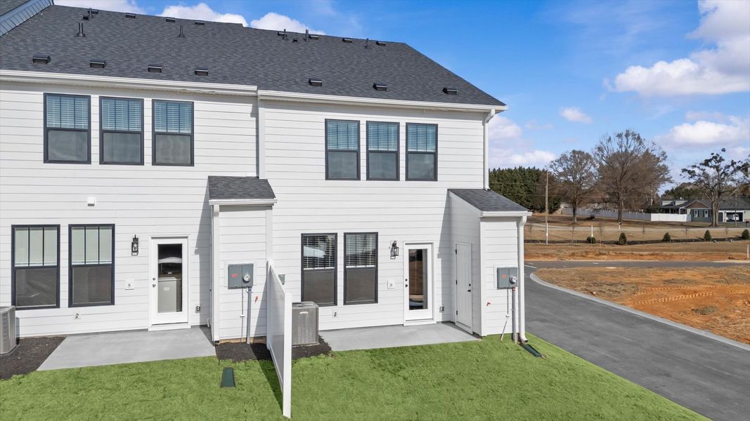 Exterior details and patio area of a home in Gresham Station, Simpsonville (Image 4).
