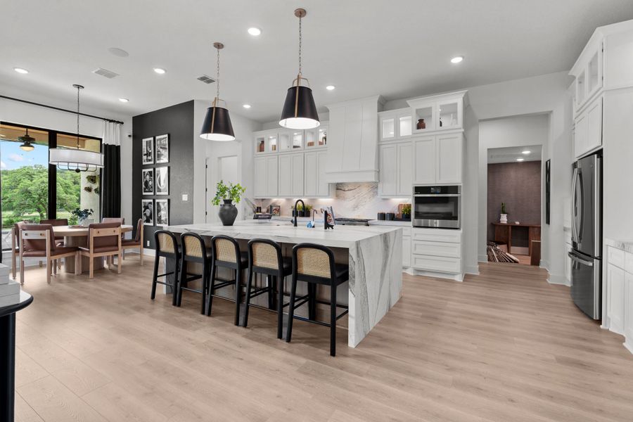 Furnished interior view inside a new home in Caliza Reserve, Boerne (Image 13).