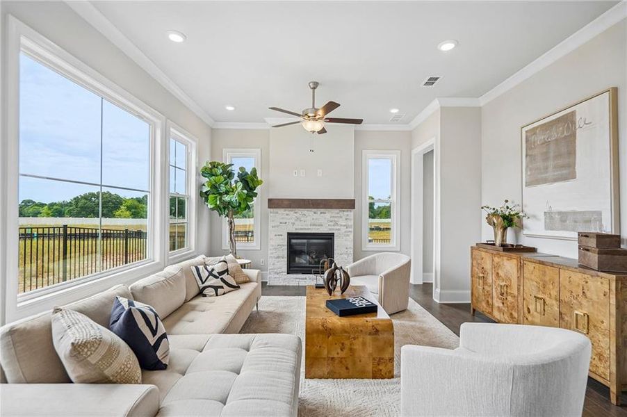 Furnished interior view inside a new home in Aberdeen, Hoschton (Image 5).
