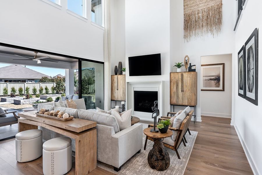 Furnished interior view inside a new home in Parkside on the River, Georgetown (Image 8).