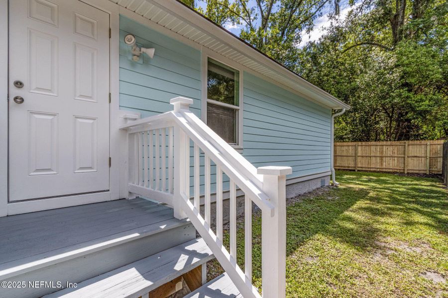 Front exterior of a new home in , Jacksonville, FL, highlighting curb appeal (Image 17).