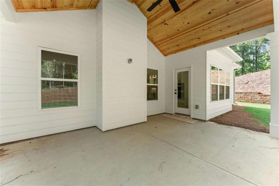 Exterior details and patio area of a home in , Maysville (Image 38).