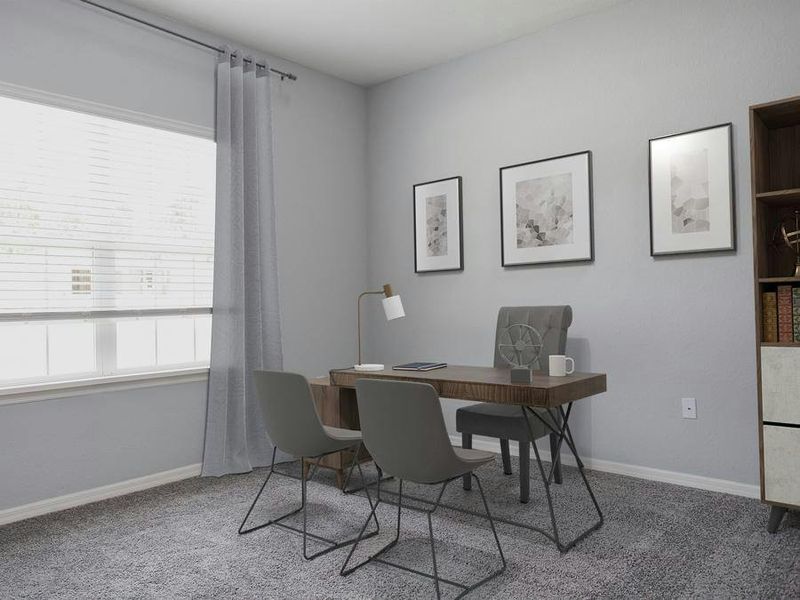 Or, for flexible uses, such as a home office - Willow II by Highland Homes