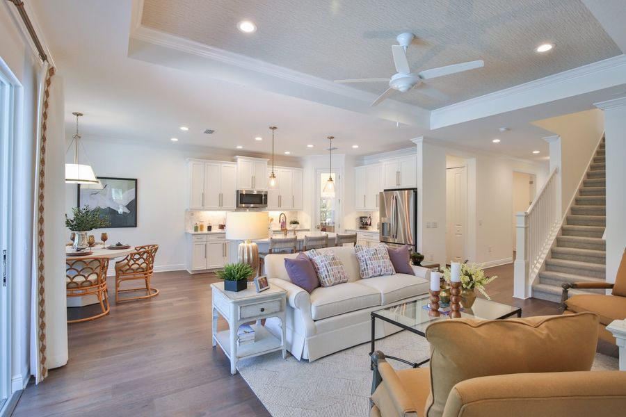 Representative furnished interior of a home built from the Lighthouse by Neal Communities in Boca Royale Golf & Country Club at Wellen Park, Englewood (Image 6).
