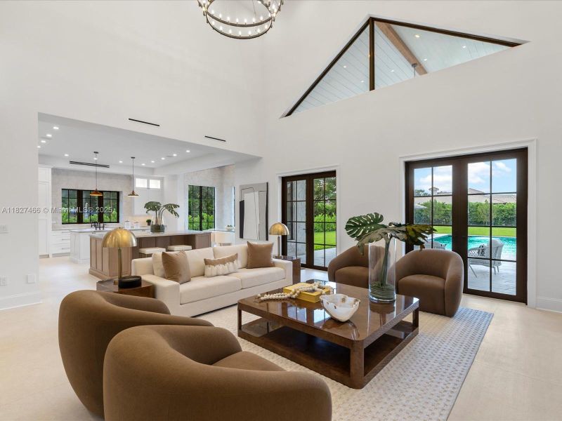 Furnished interior view inside a new home in , Miami (Image 36).