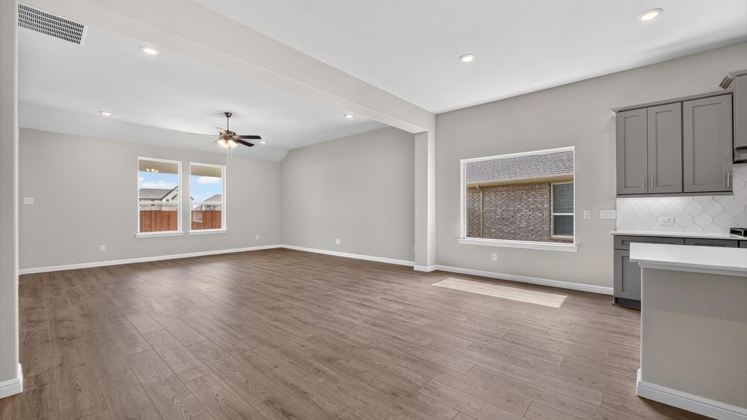 Representative unfurnished interior of a home built from the The Willow by D.R. Horton in Morningstar, Aledo (Image 17). Representative unfurnished interior of a home built from the The Willow by D.R. Horton in Morningstar, Aledo (Image 17).