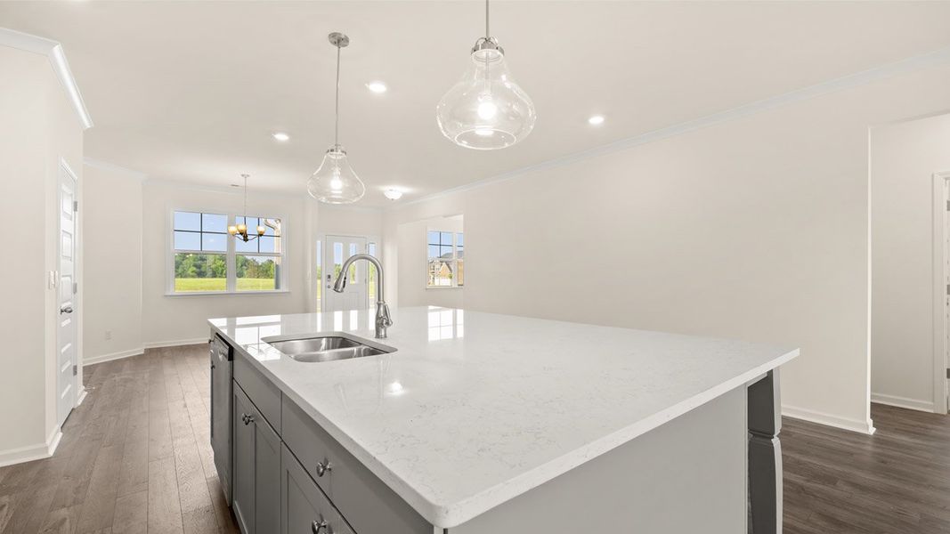 Representative furnished interior of a home built from the Marlene by D.R. Horton in The Gates at Pates Creek, Hampton (Image 8).