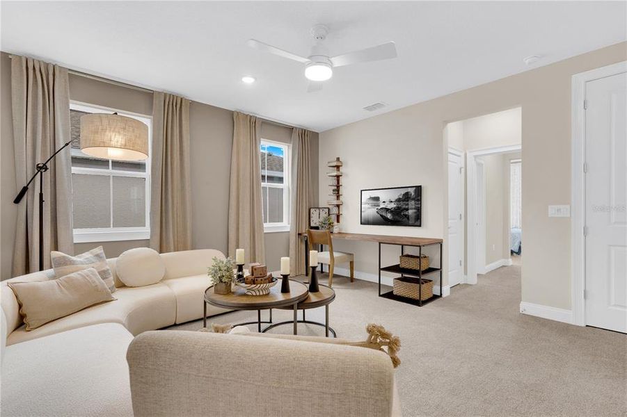 Furnished interior view inside a new home in , Winter Garden (Image 52). Furnished interior view inside a new home in , Winter Garden (Image 52).