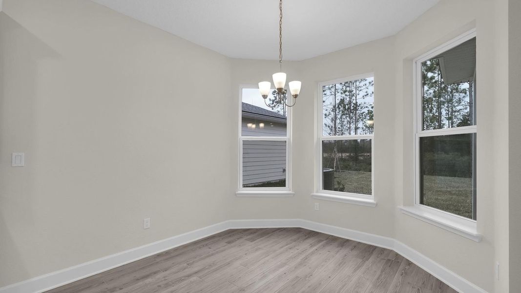 Representative unfurnished interior of a home built from the The Fanning by Providence Homes (Florida) in Reflections at Nocatee, Nocatee (Image 28).
