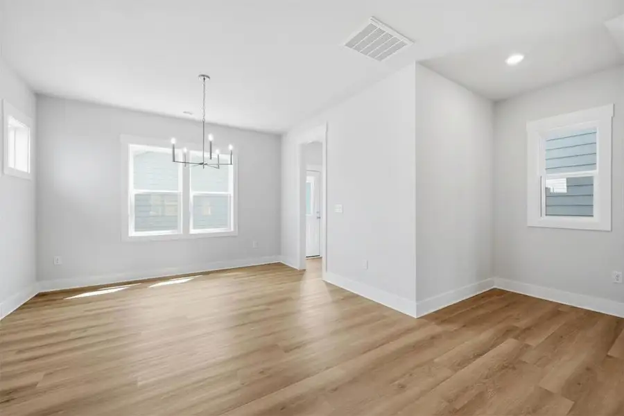 Representative unfurnished interior of a home built from the Magician by Garman Homes in Allen Park, Raleigh (Image 11). Representative unfurnished interior of a home built from the Magician by Garman Homes in Allen Park, Raleigh (Image 11).